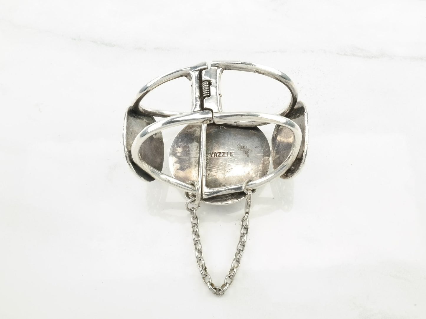 Navajo Turquoise Cuff Bracelet Sterling Silver