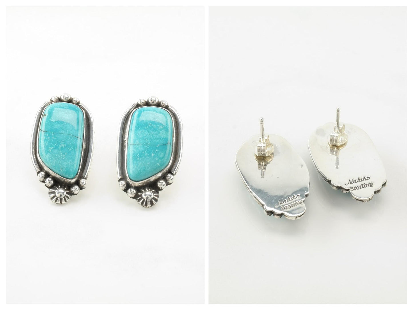 Choice of Vintage Native American Sterling Silver Stud Earrings