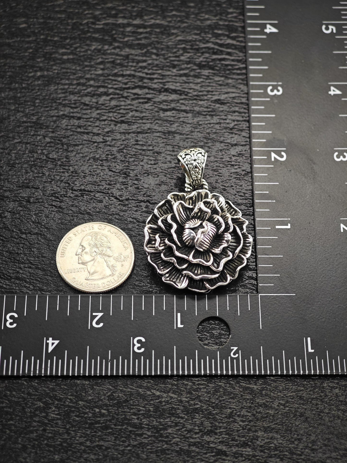 Jai, Floral Pendant Sterling Silver P2710