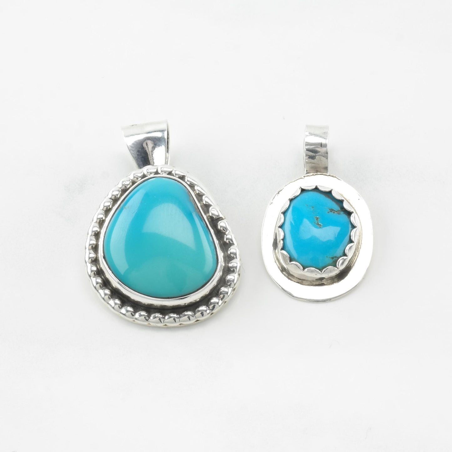 Vintage Southwest Turquoise Sterling Silver Pendant