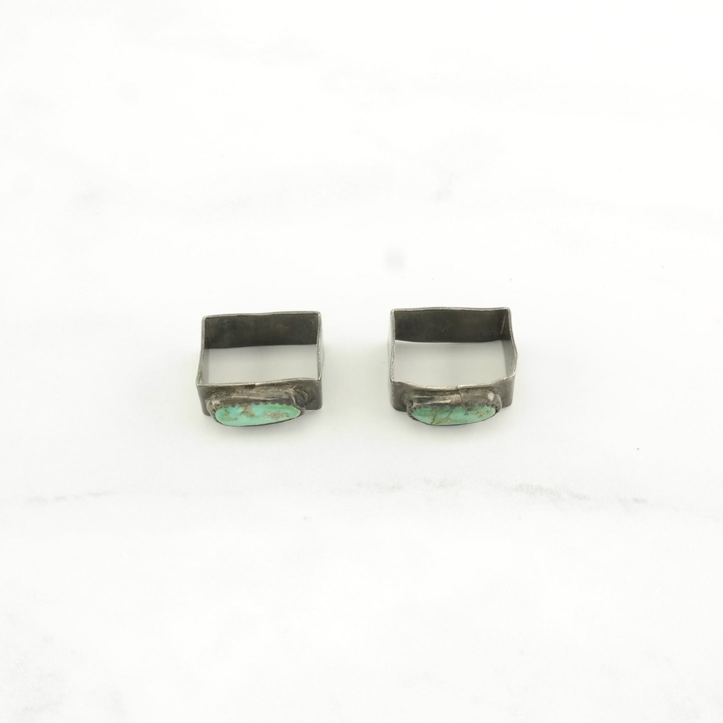 Important Zuni Turquoise Belt Buckle Native American Blue Sterling Silver Horace Iule