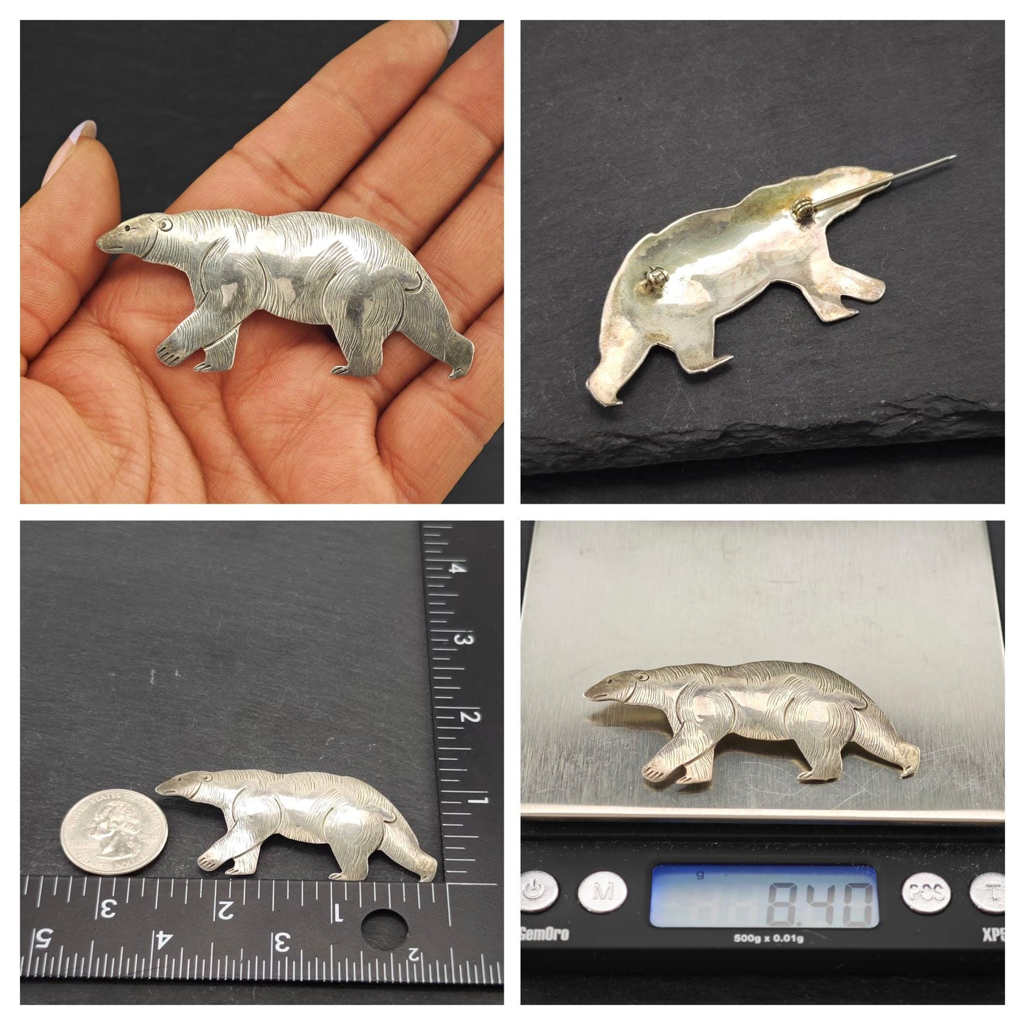 Choice of Animal Brooch Native American Sterling Silver
