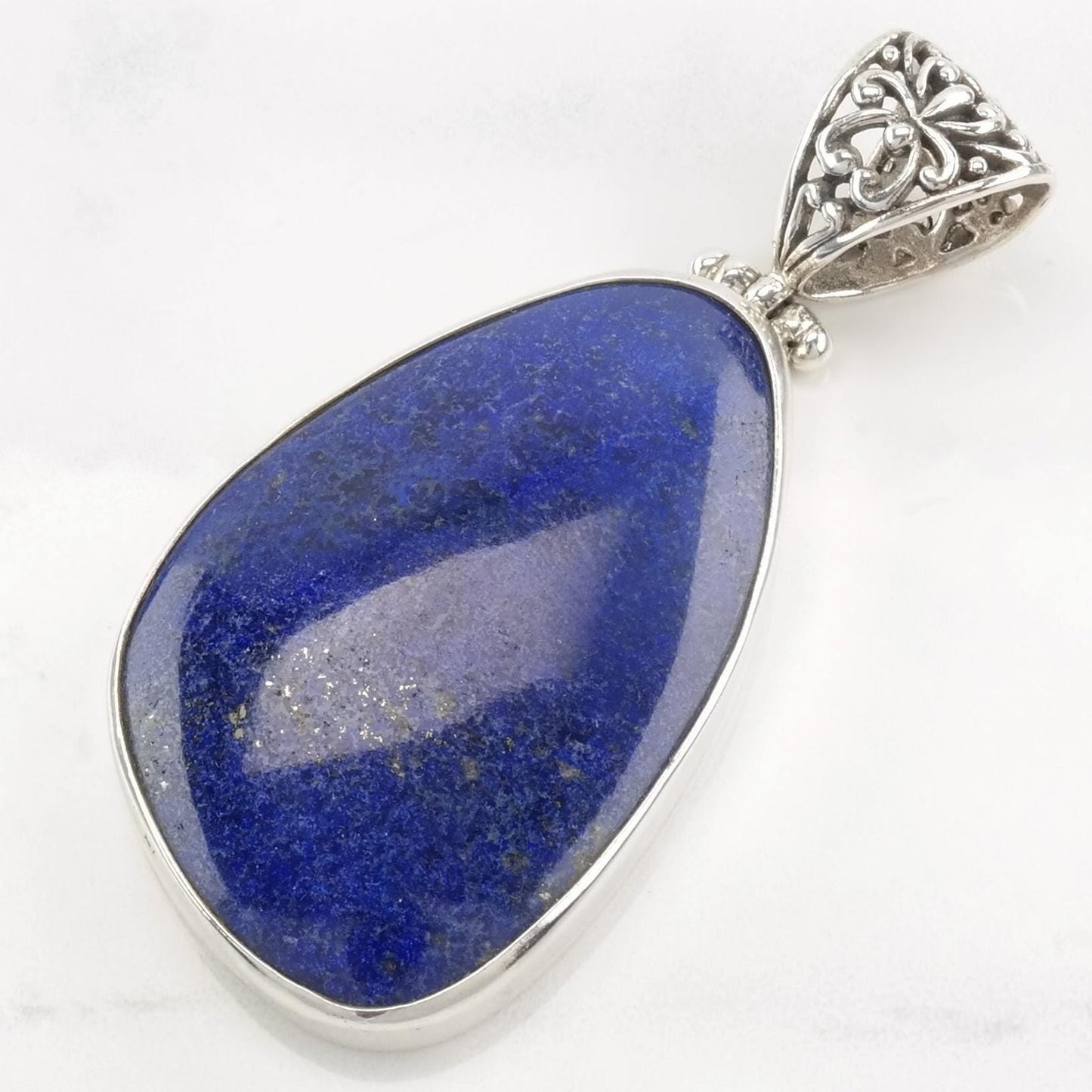 Vintage Lapis Lazuli Sterling Silver Pendant
