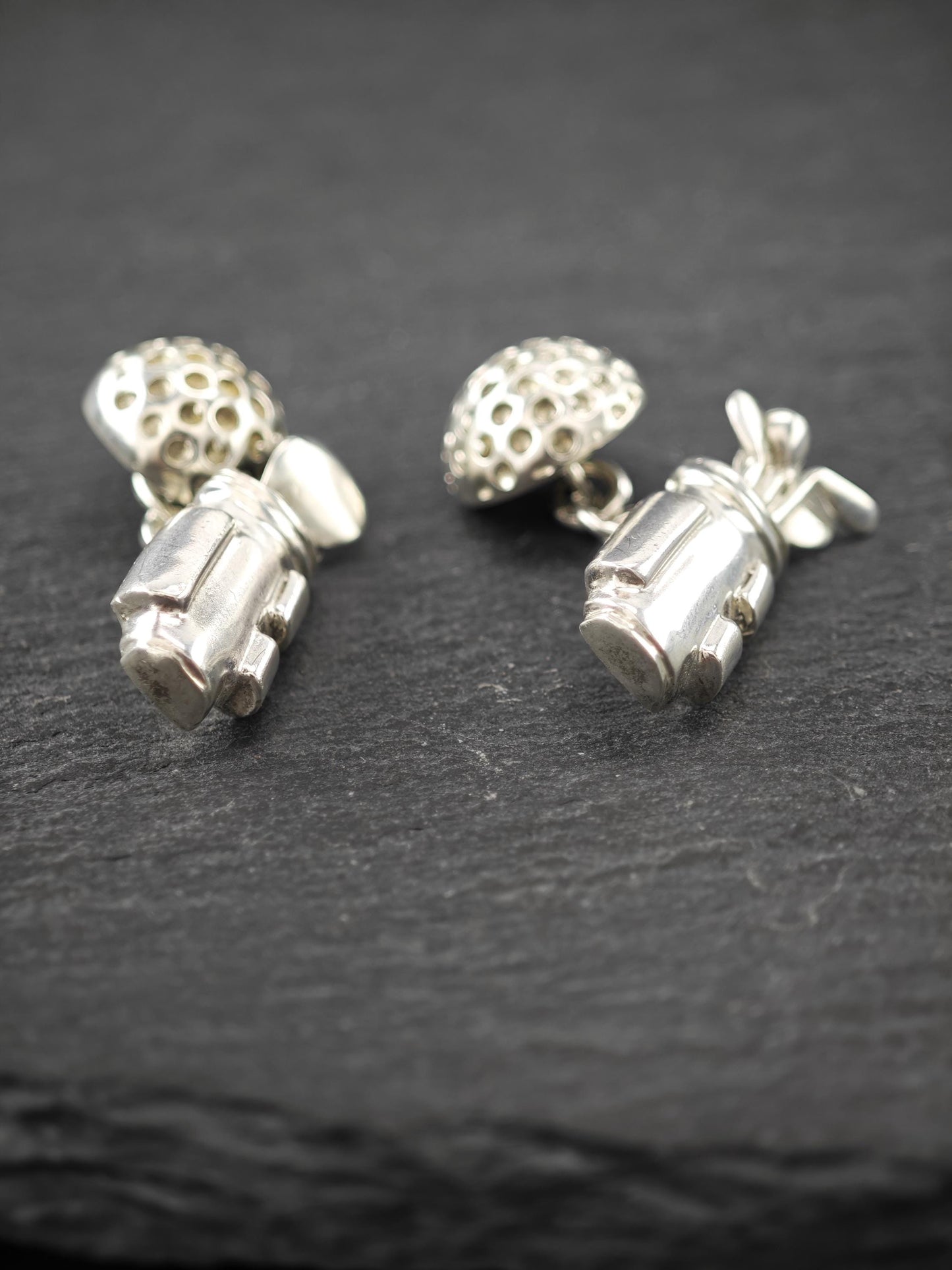 Vintage Links of London Golf Club Cufflinks Sterling Silver