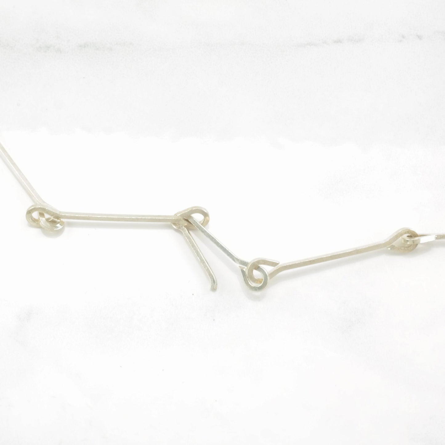 Vintage Modernist Sterling Silver Swedish, Abstract, Modernist Necklace