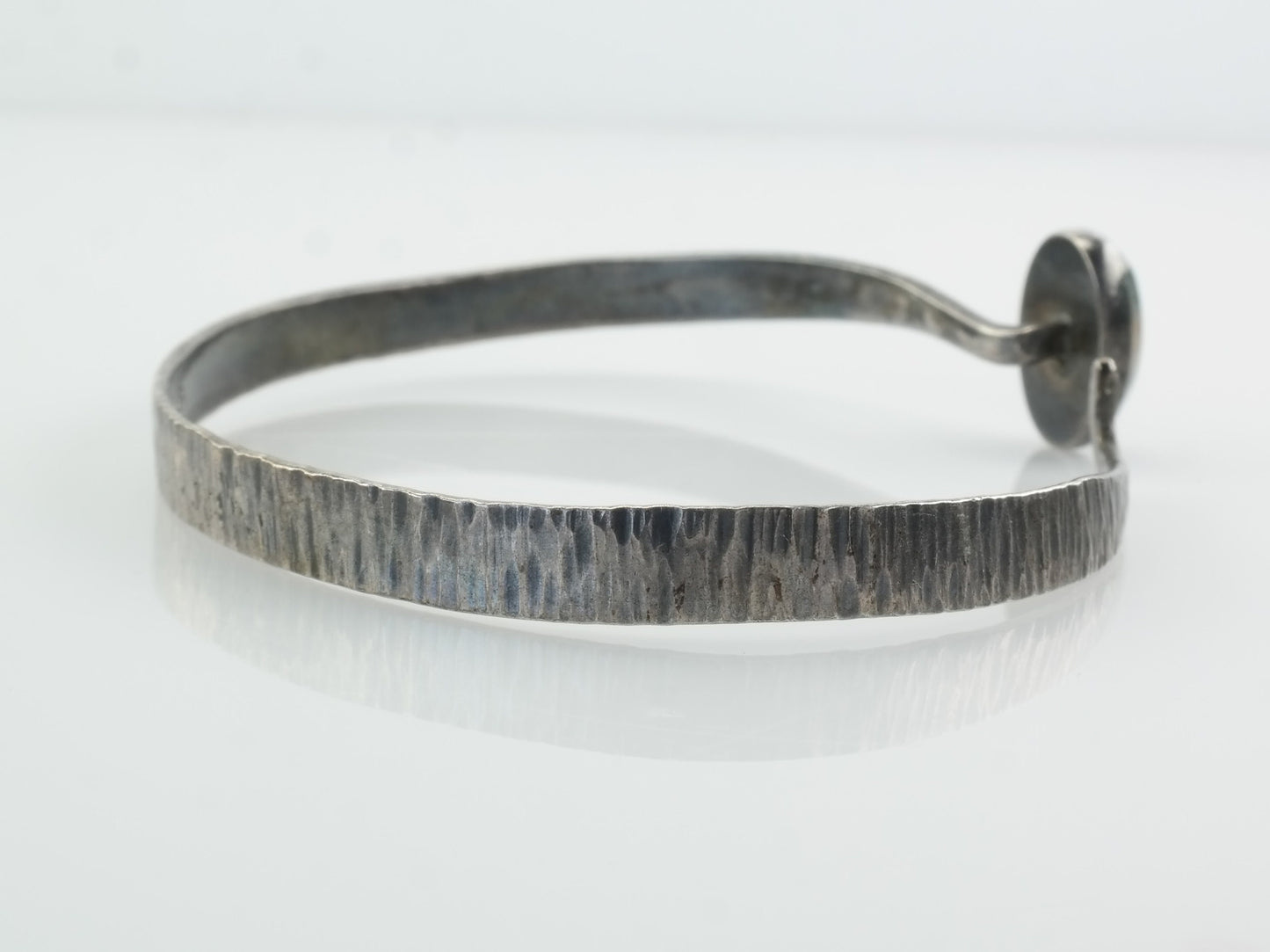 Sterling Silver Cuff Bracelet Moss Agate