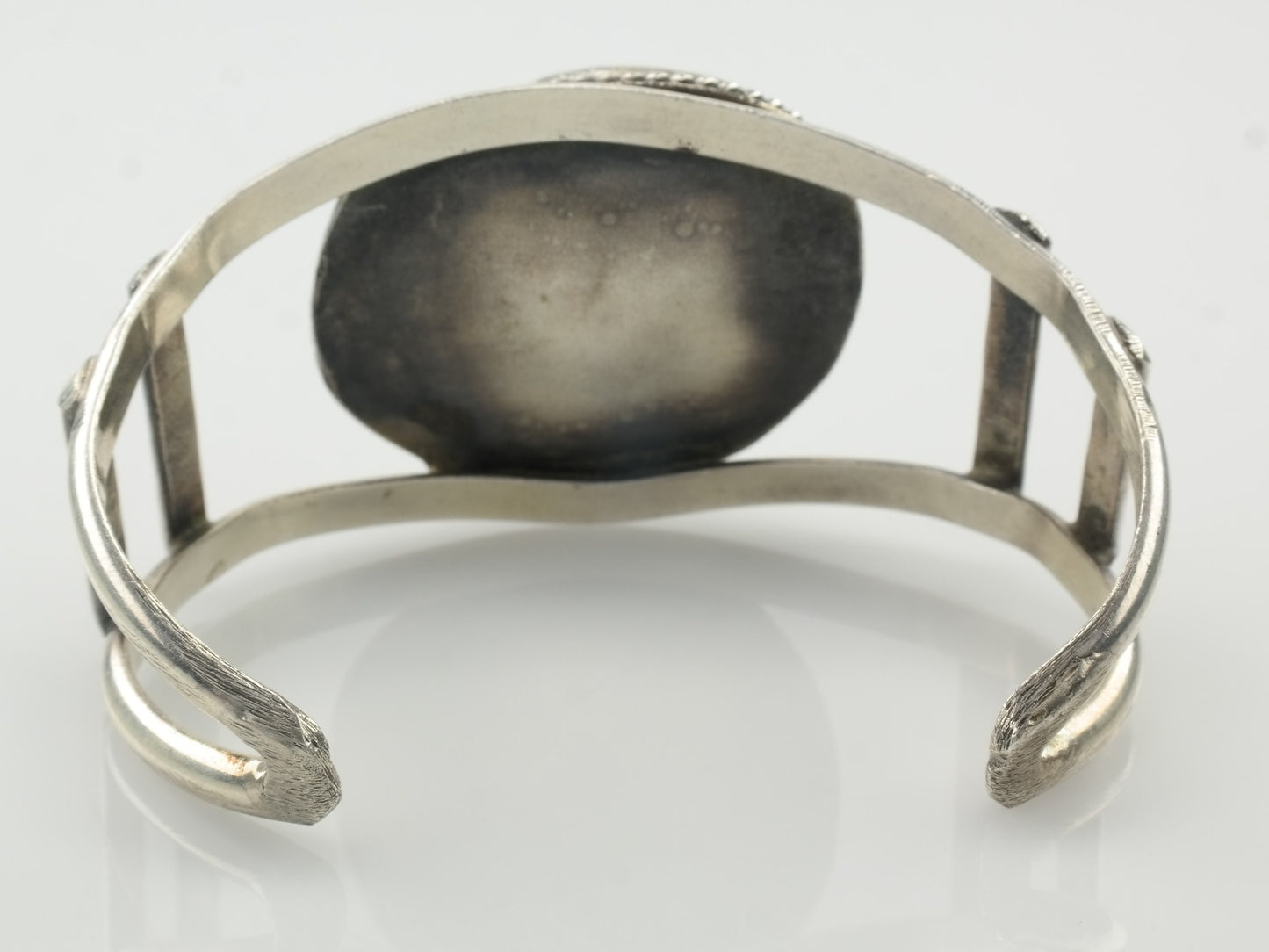 Vintage Sterling Silver Turquoise Cuff Bracelet, Southwestern Jewelry, Statement Cuff, Boho Chic