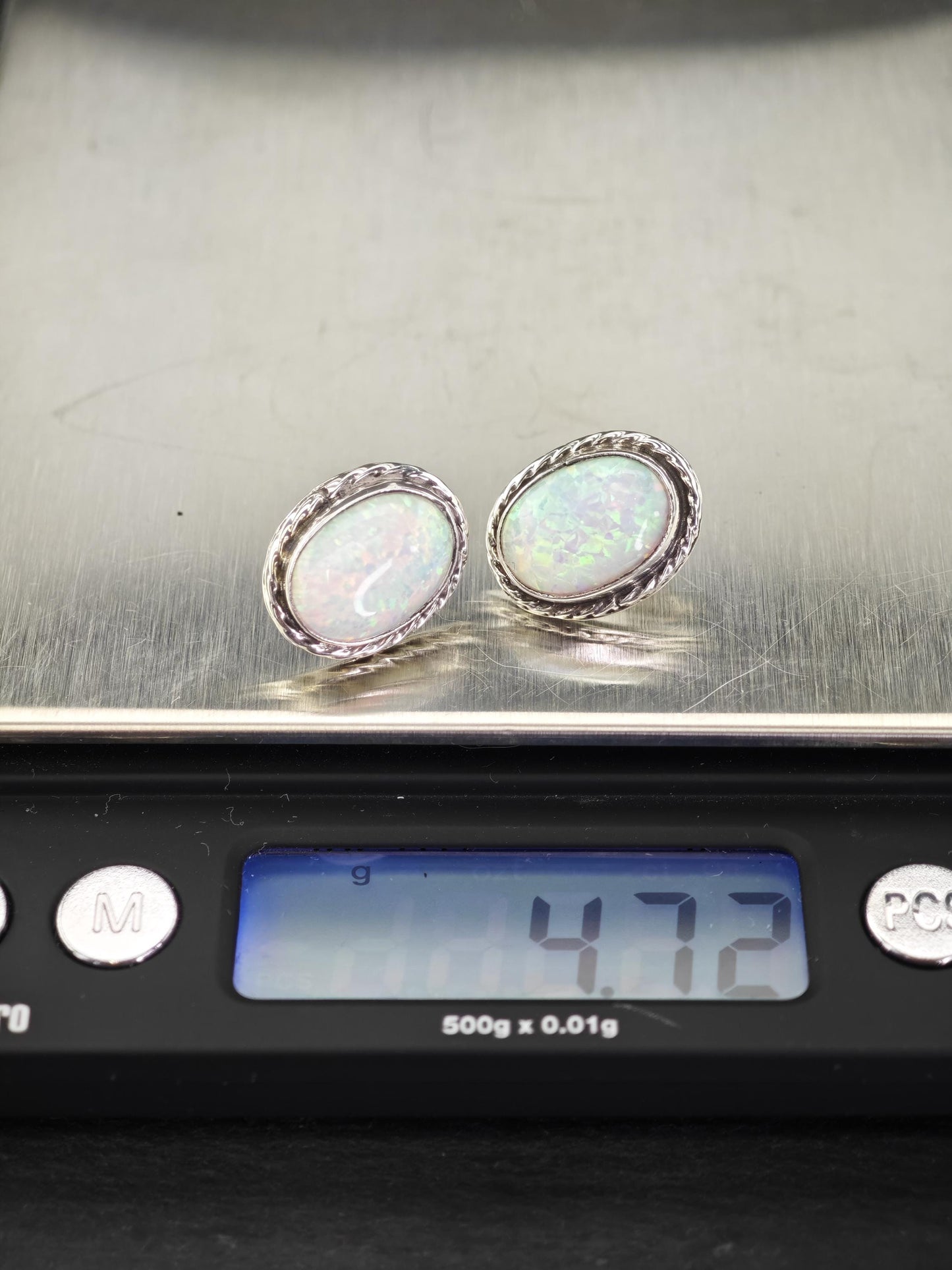 Choice of Vintage Sterling Silver Stud Earrings