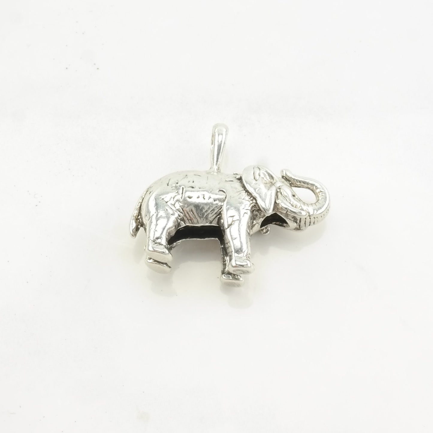 Vintage Elephant Sterling Silver Pendant