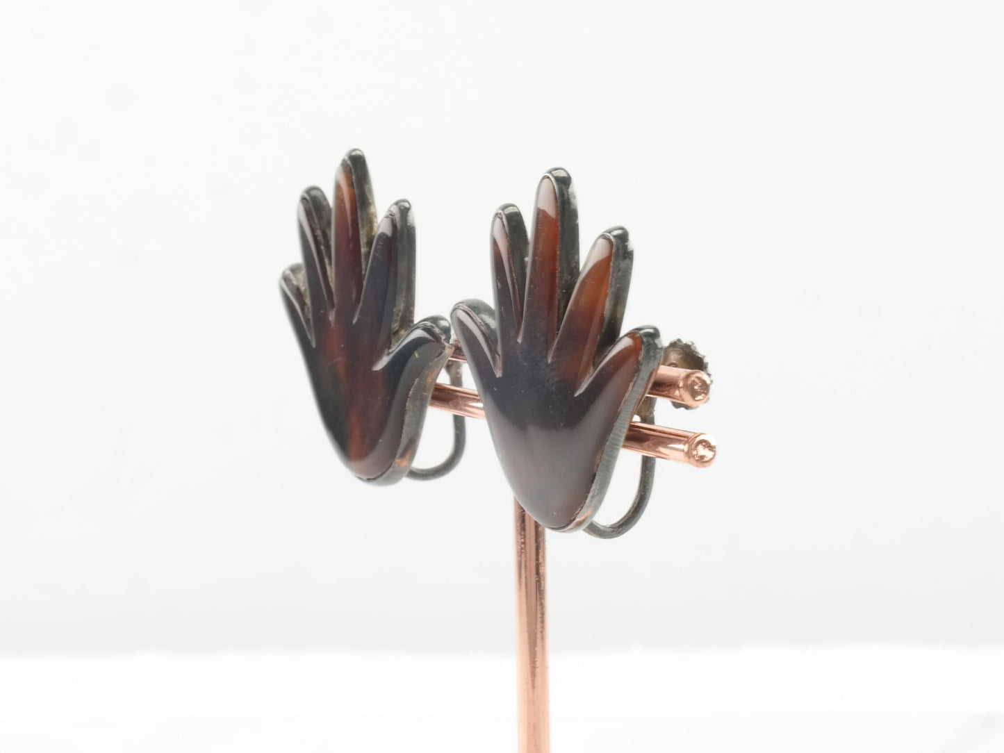 Spratling Taxco Earrings Screw Back Sterling Silver Hand