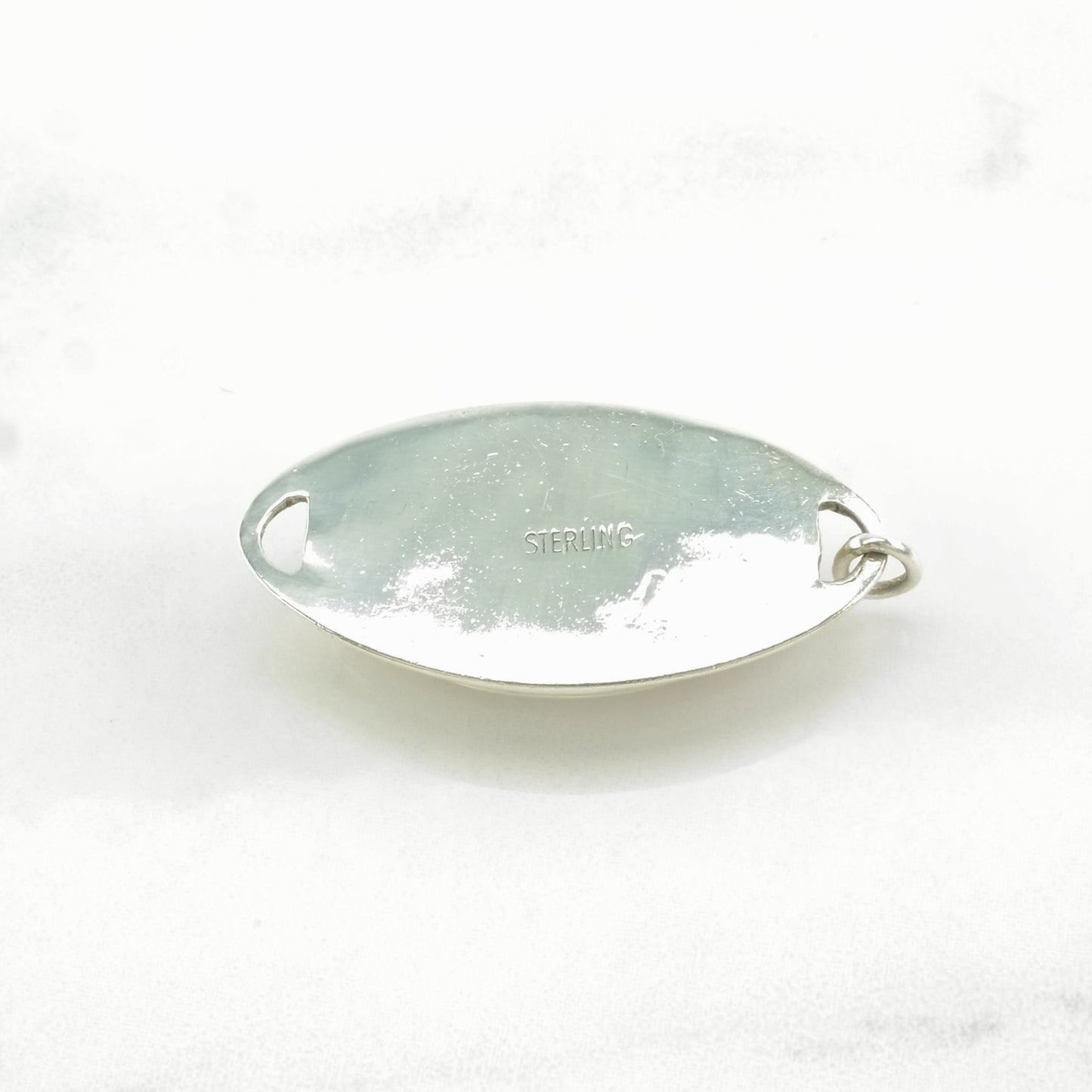 Vintage Landscape Jasper Sterling Silver Pendant