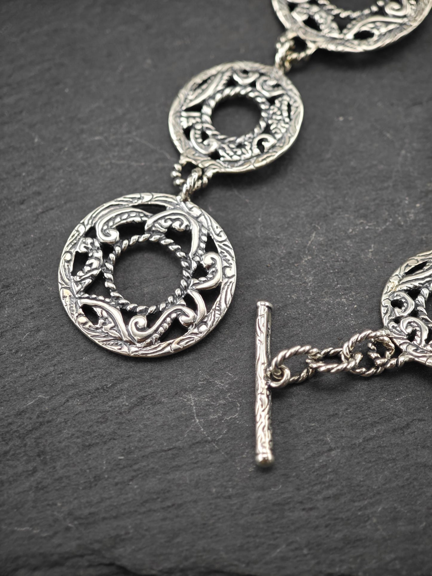 Vintage Carolyn Pollack Rodeo Romance Toggle Bracelet