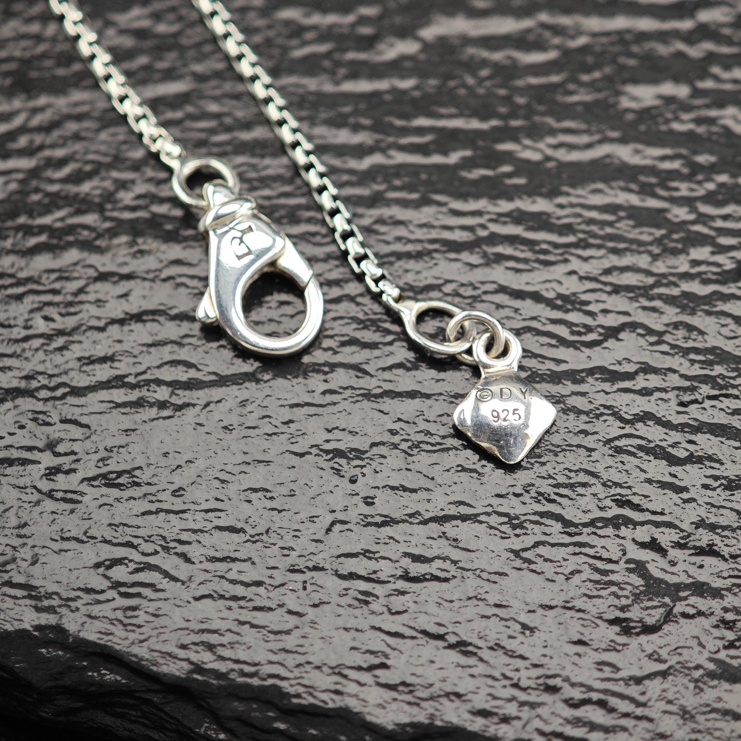 David Yurman Sterling Silver Diamond Stax Necklace Small