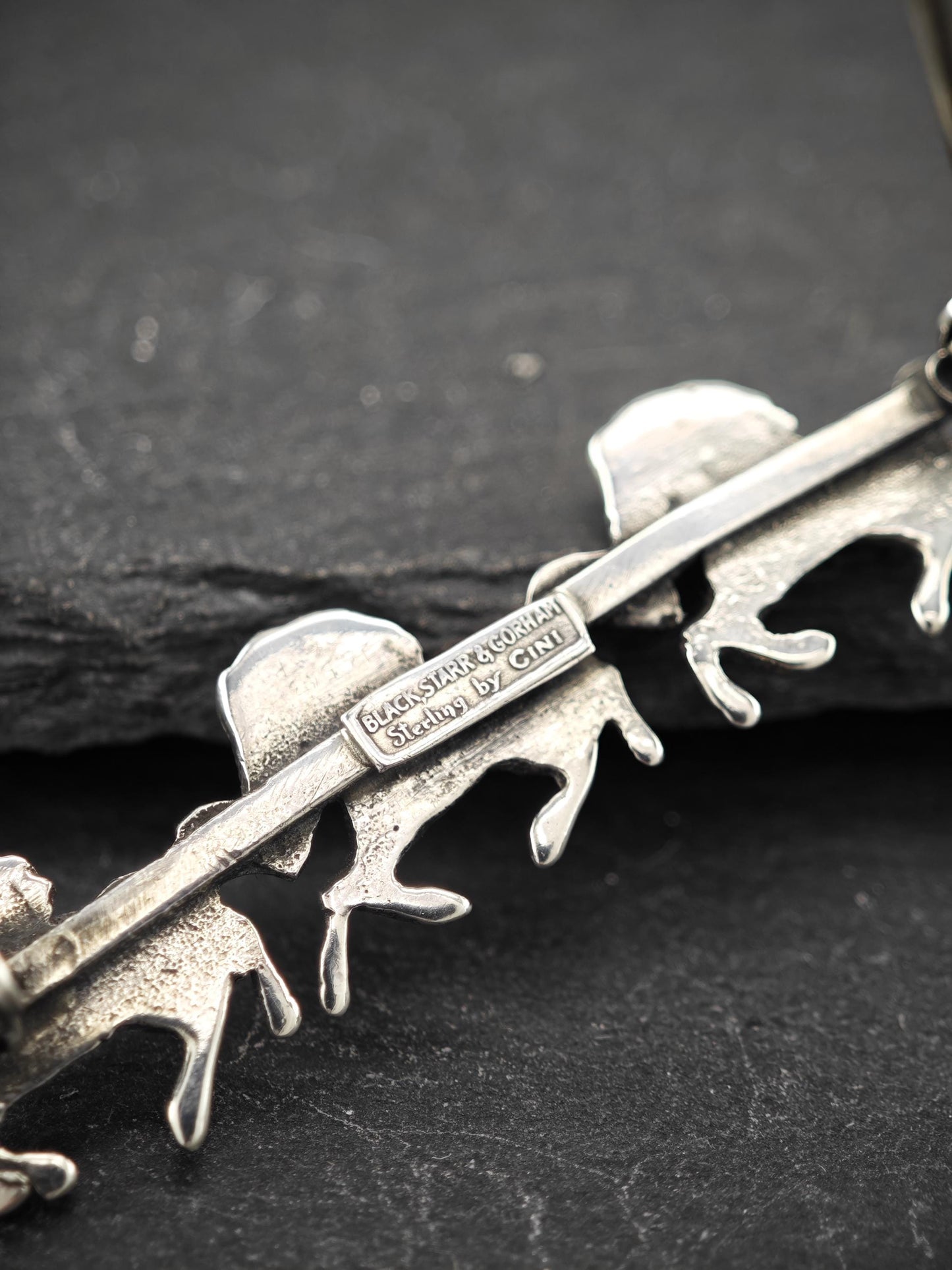 Cini, Horses Sterling Silver Brooch