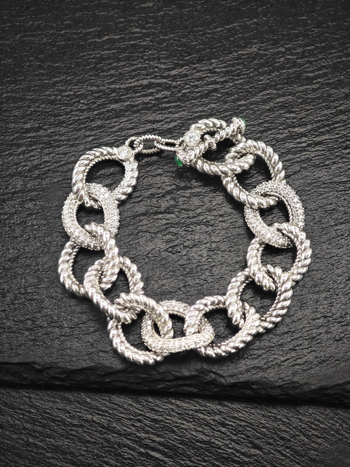 Vintage Judith Ripka Bracelet Sterling Silver