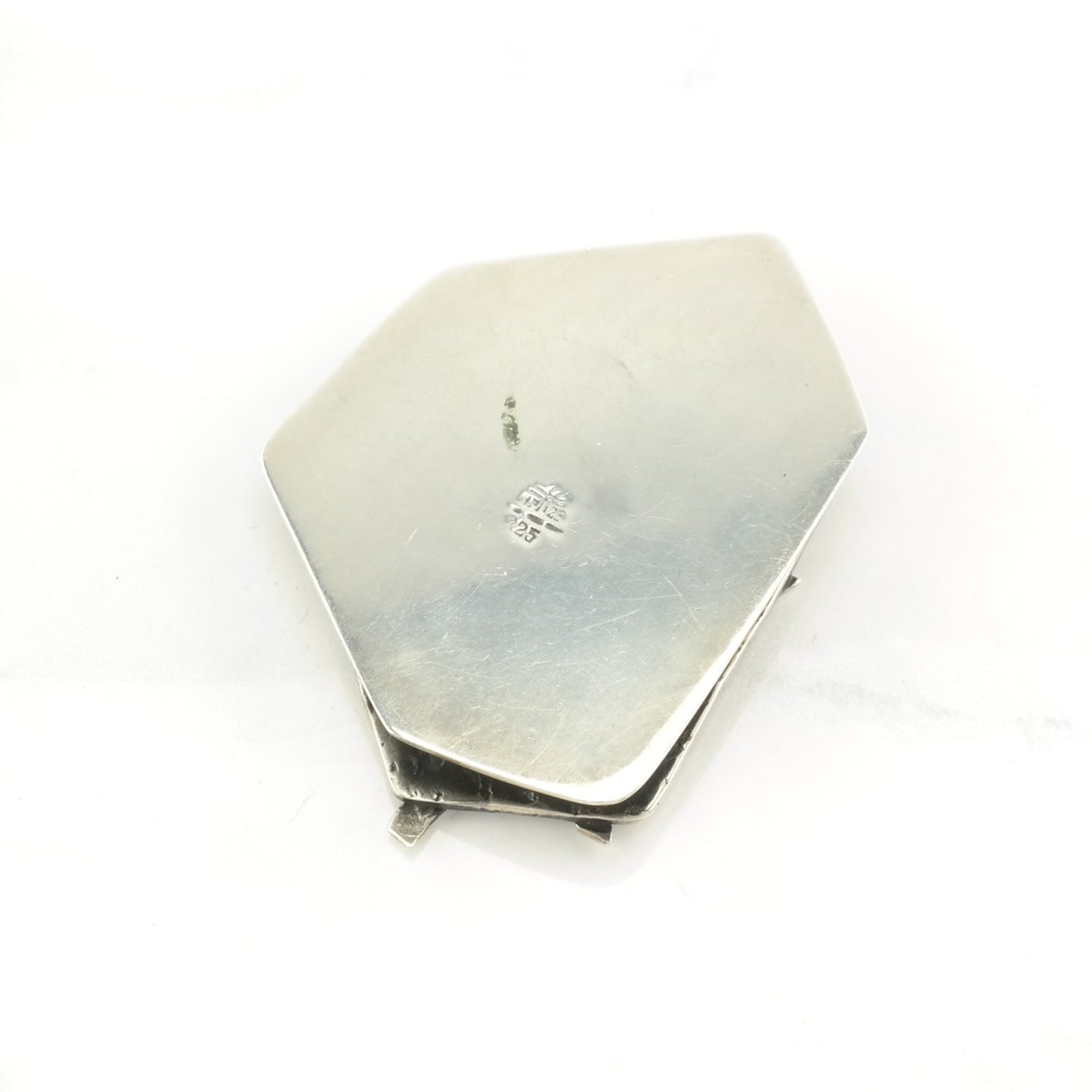 Vintage Overlay 3 Dimensional Sterling Silver Pendant