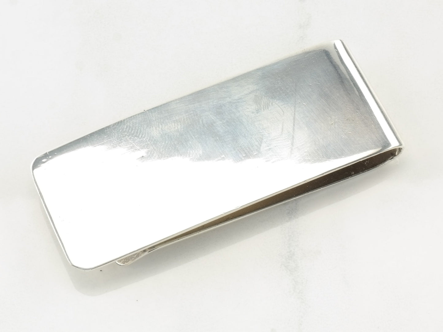 Vintage Tiffany & Co Money Clip On Engraving Sterling Silver Pendant