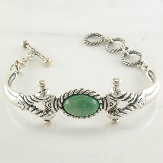 Southwest Sterling Silver and Turquoise link Bracelet