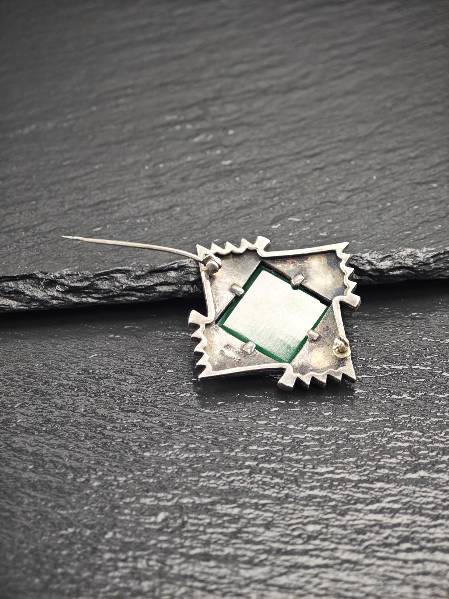 German Art Deco, Abstract Brooch Sterling Silver