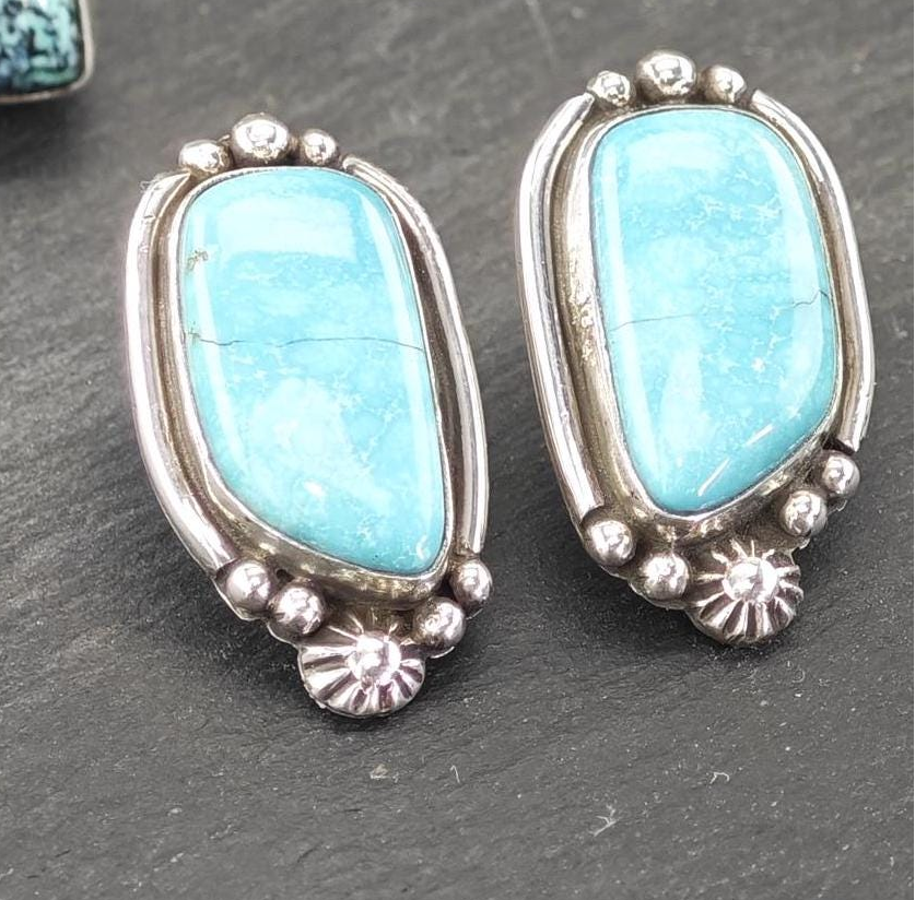 Choice of Vintage Native American Sterling Silver Stud Earrings ER2800