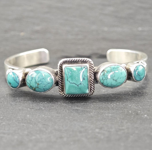 Vintage Navajo Sterling Silver Cuff Bracelet