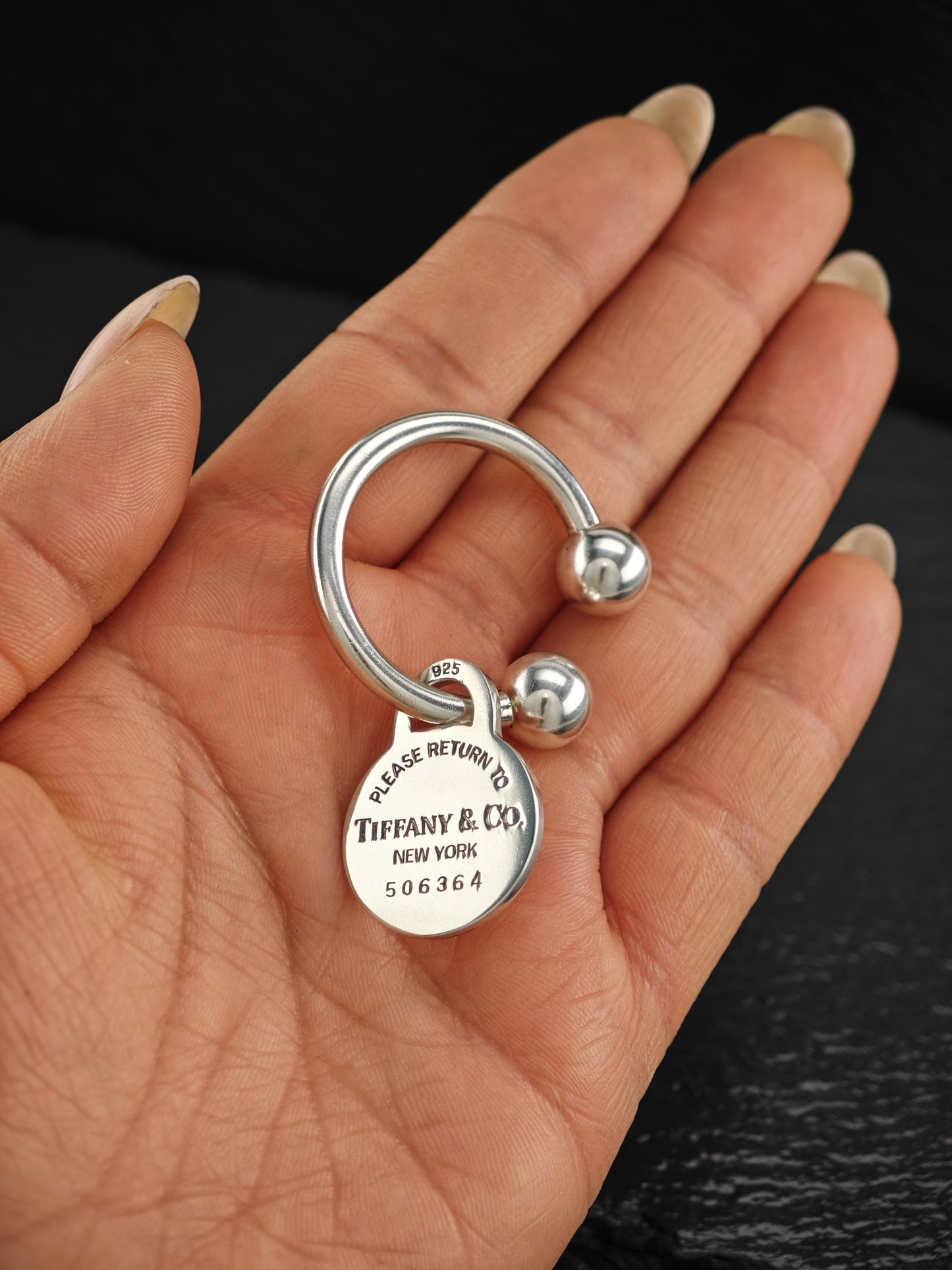 Vintage Bull Key Ring Tiffany & Co. Tag Unique Gift Sterling Silver