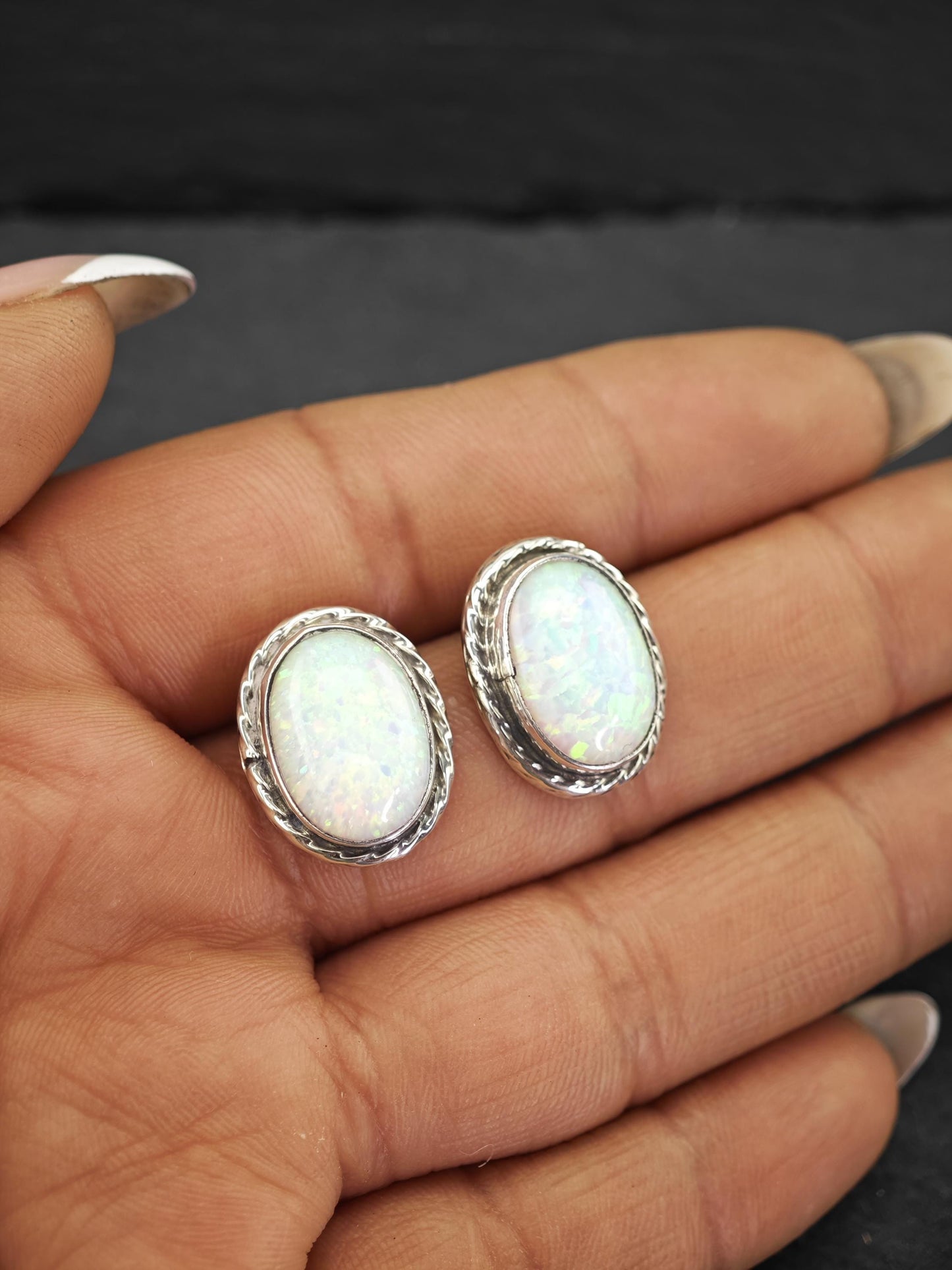 Choice of Vintage Sterling Silver Stud Earrings