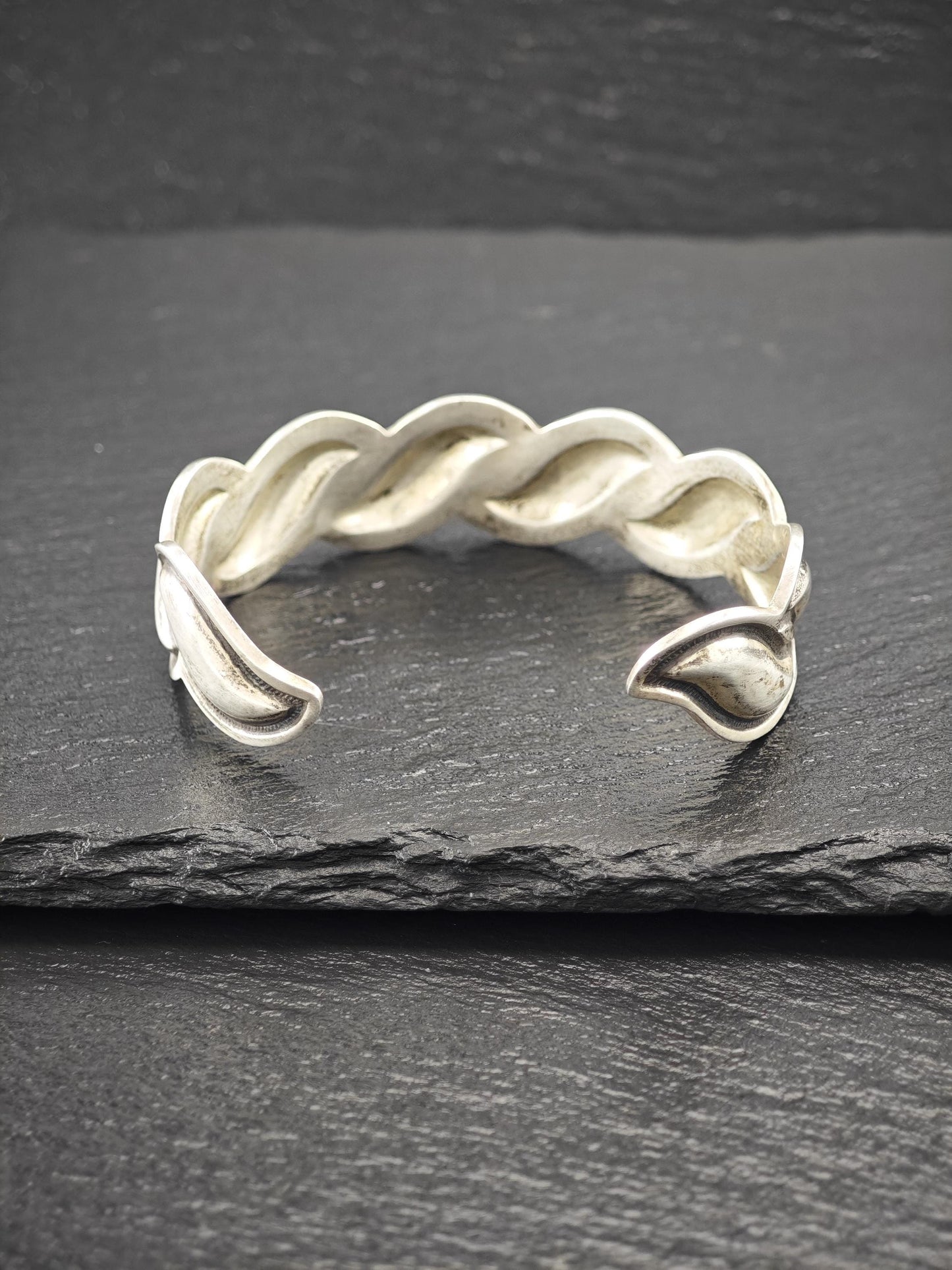 Vintage Native American Cuff Bracelet Sterling Silver
