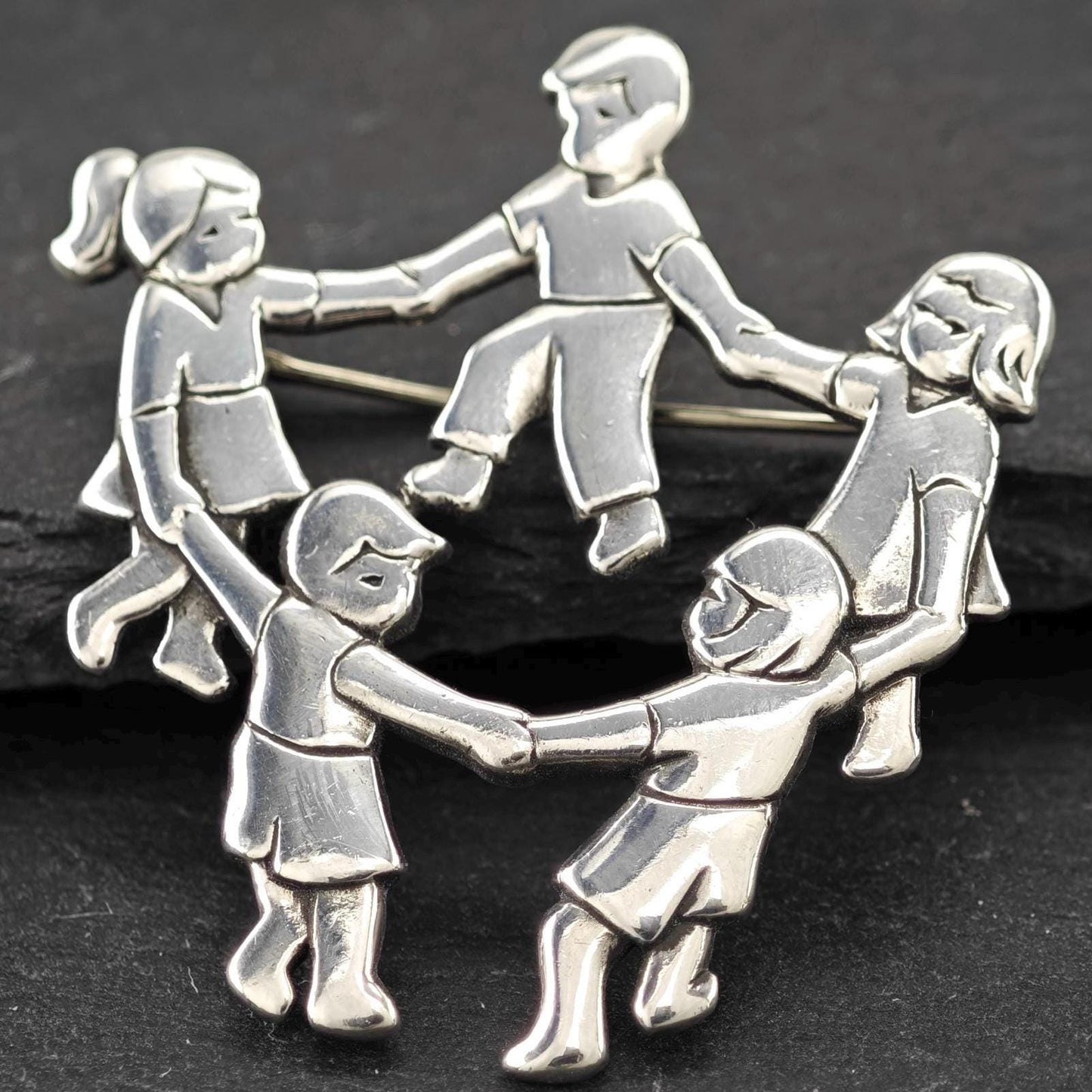 James Avery Ring Around The Roise Brooch Sterling Silver