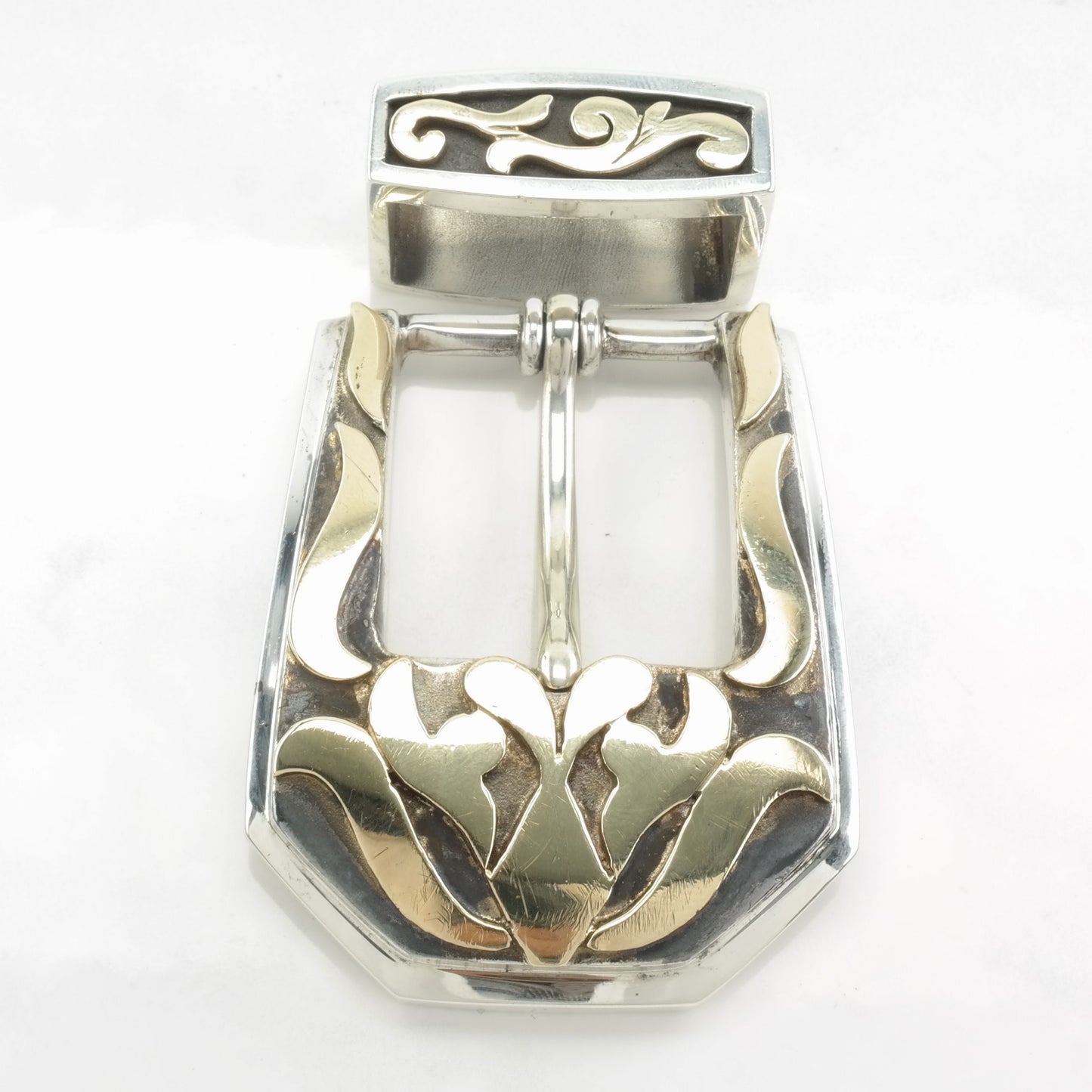 Vintage Native American Belt Accessories 14K Gold Accent Sterling Silver