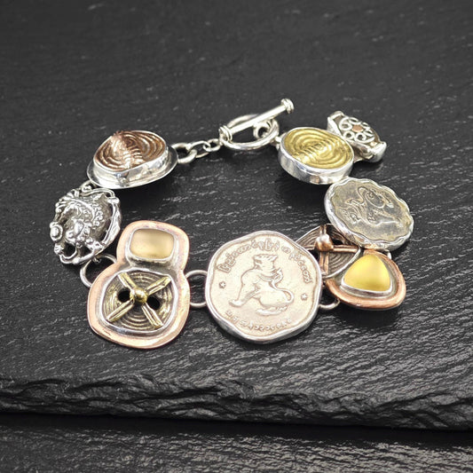 AKR Zodiac, Mix Metal Sterling Silver Bracelet