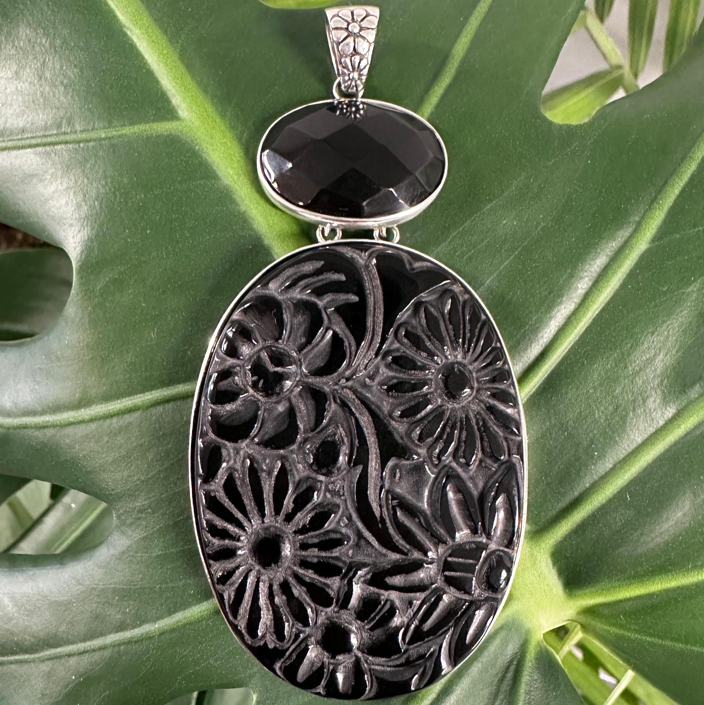 Vintage AKR Large Silver Pendant Sterling