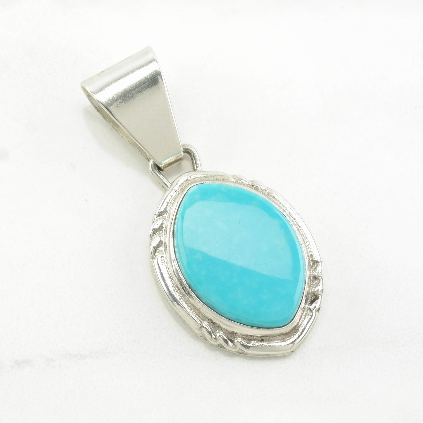 Vintage DTR Turquoise Sterling Silver Pendant