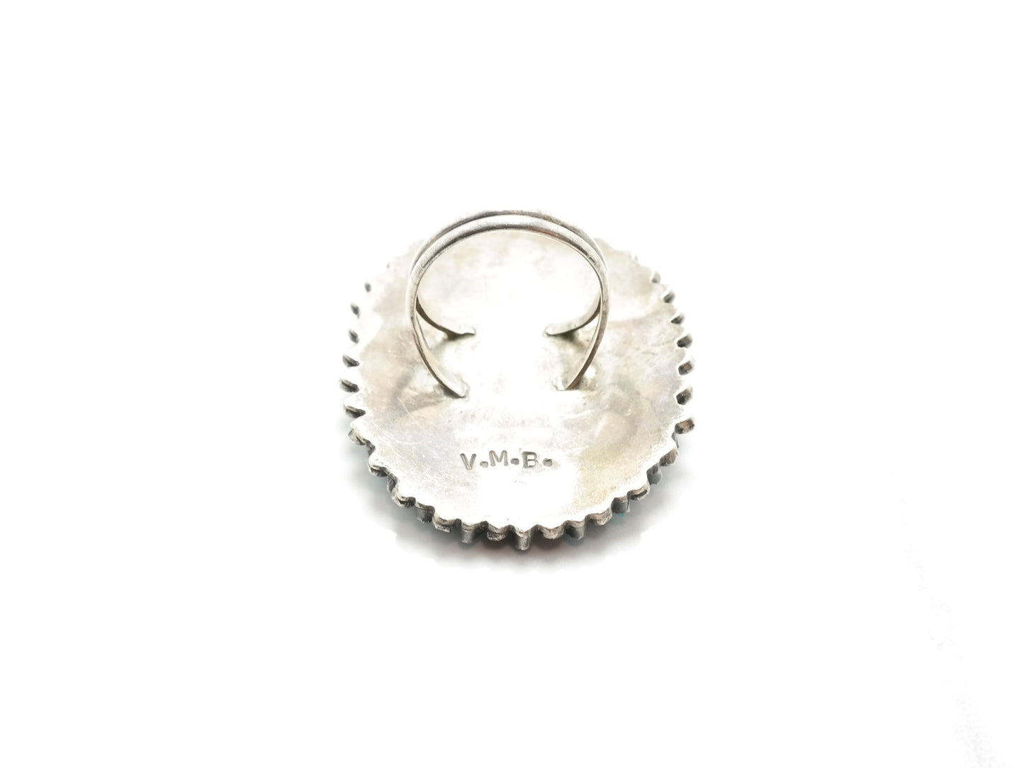 Zuni NeedlPoint Turquoise Ring Sterling Silver