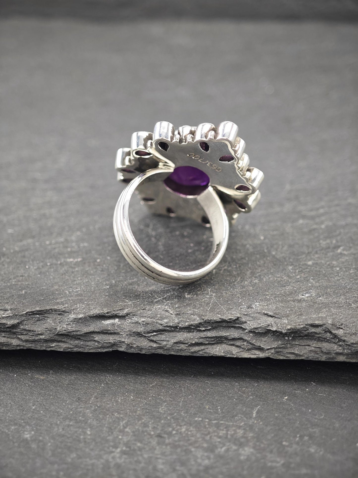 Vintage Nicky Butler Amethyst Ring Sterling Silver