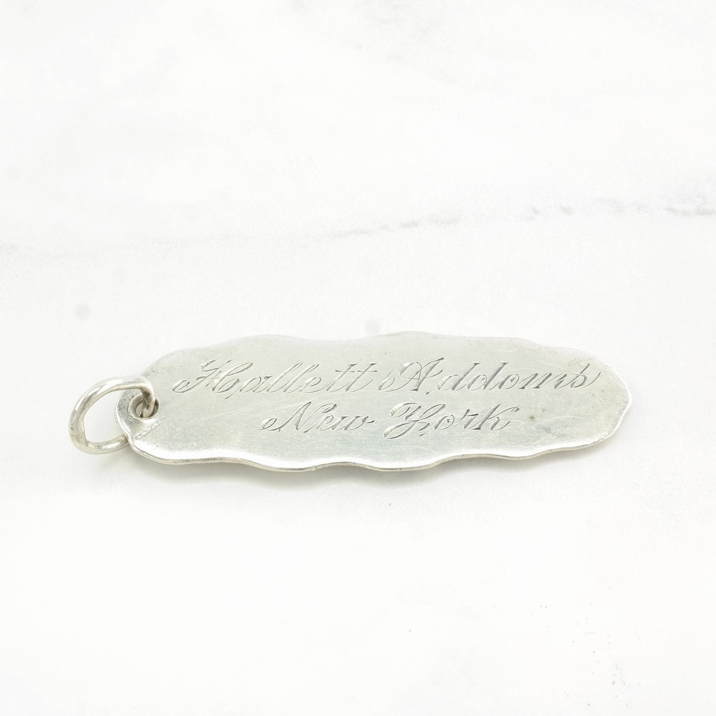Important Antique Silver Prominent New Yorker Token Art Nouveau Kerr Sterling Pendant