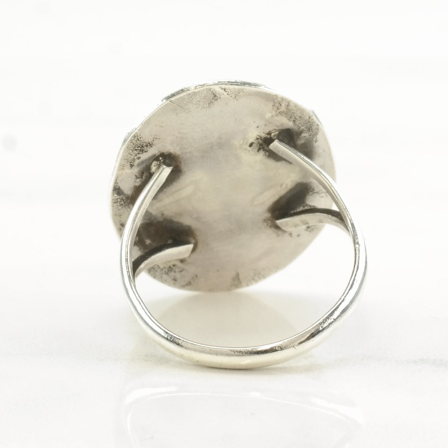 Vintage Native American Silver Ring Turquoise Sterling Size 10