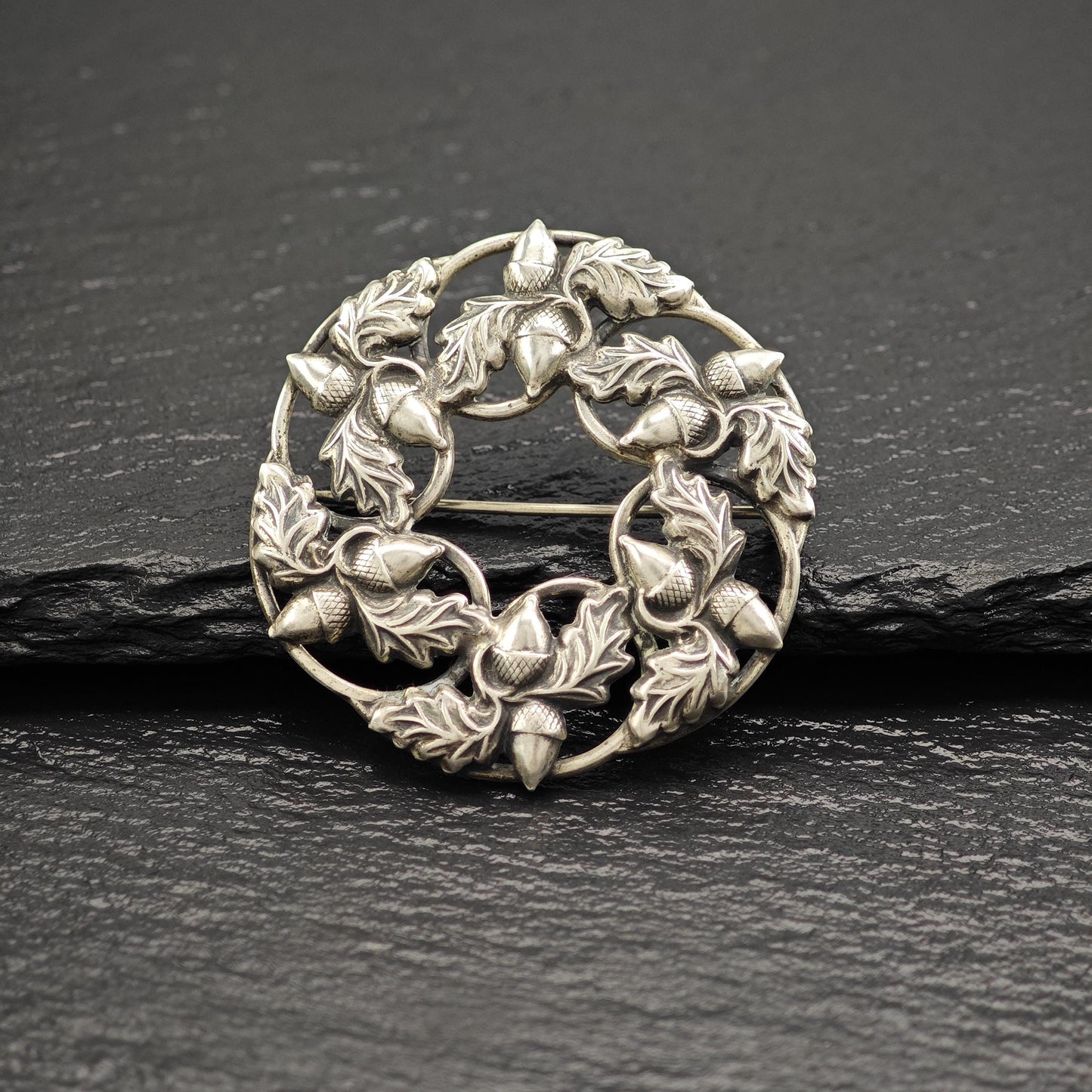Danecraft Floral, Acorns Sterling Silver Brooch