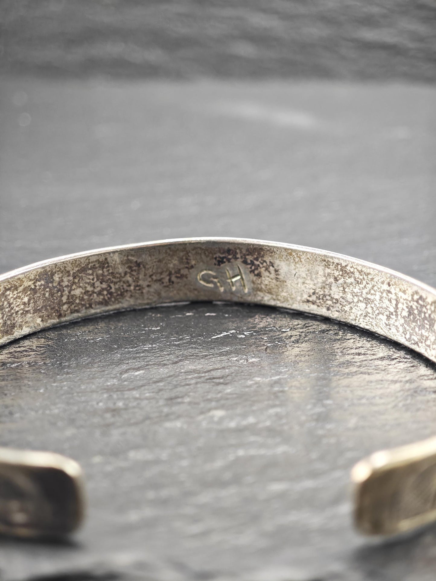Vintage PNW Cuff Bracelet Sterling Silver