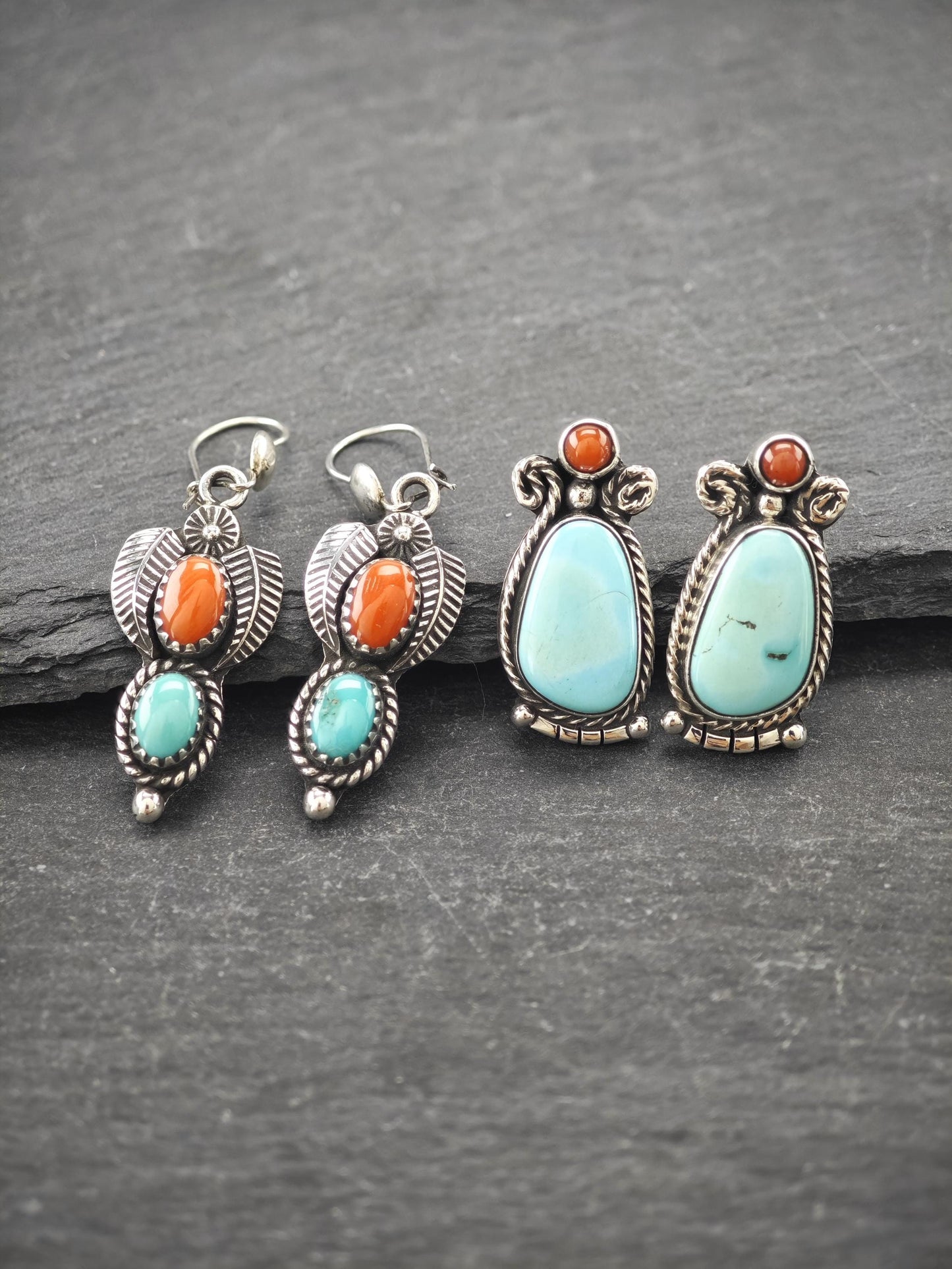 Choice of Native American, Kidney Wire/Stud Earrings Sterling Silver