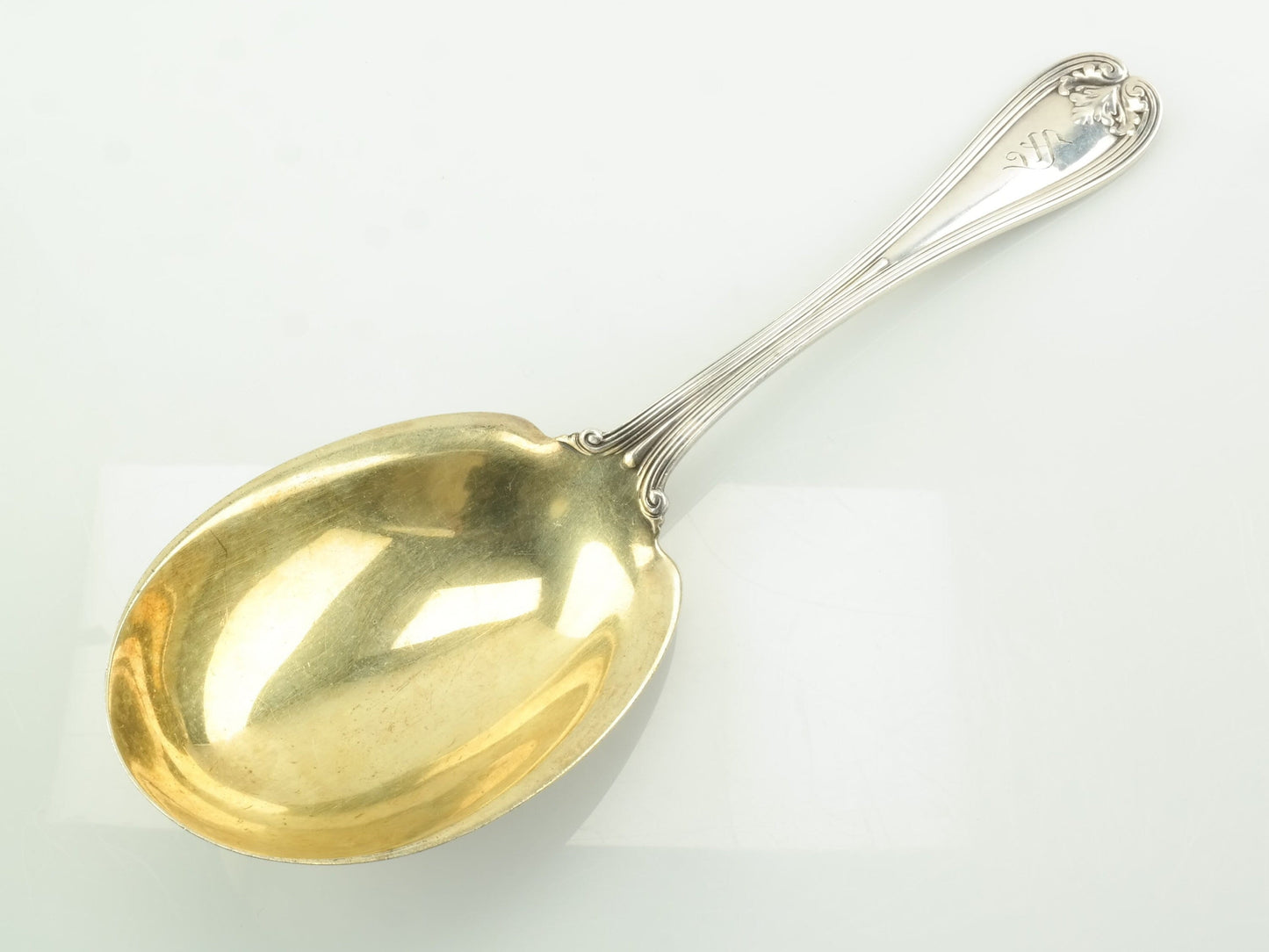 Vintage Sterling Silver Monogrammed Tiffany & Co Serving Colonial Spoon
