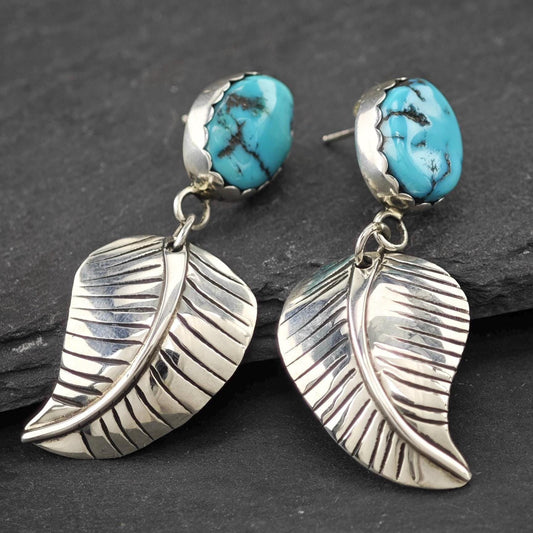 Native American Stud/Dangle Earrings Sterling Silver