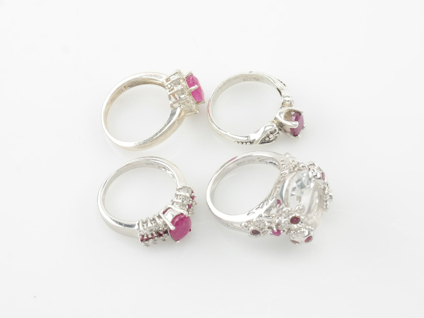 Choice Vintage Sterling Silver Ruby Ring Size 7 TRB016