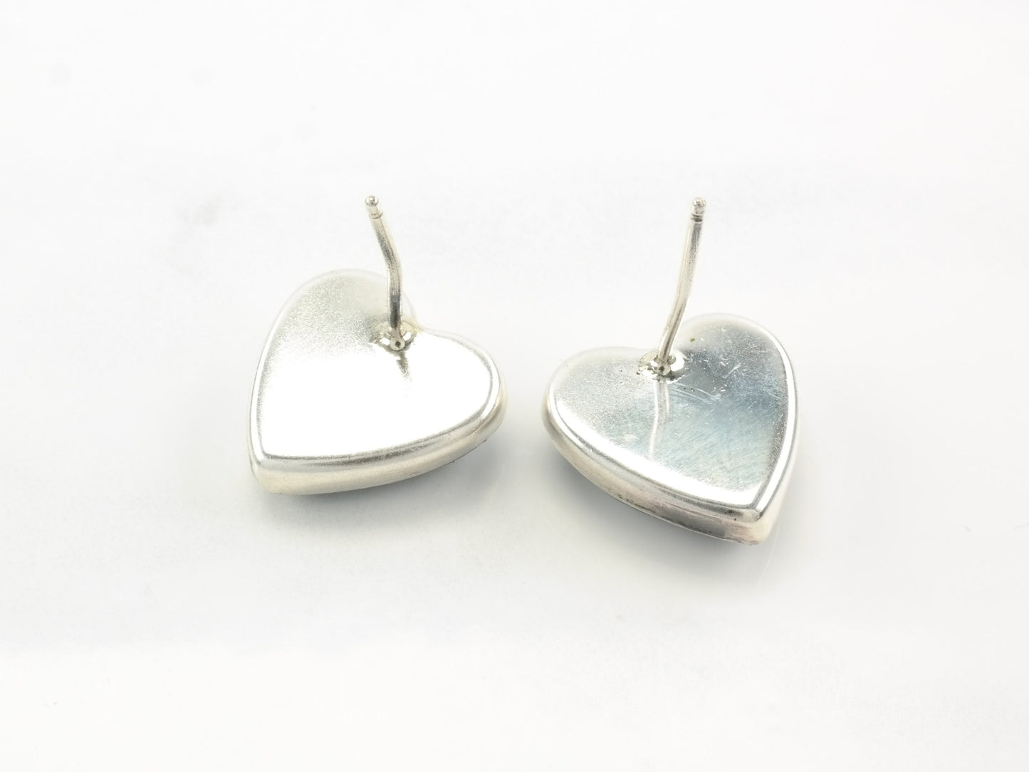 Southwest Sterling Silver Lapis lazuli Heart Earrings Stud