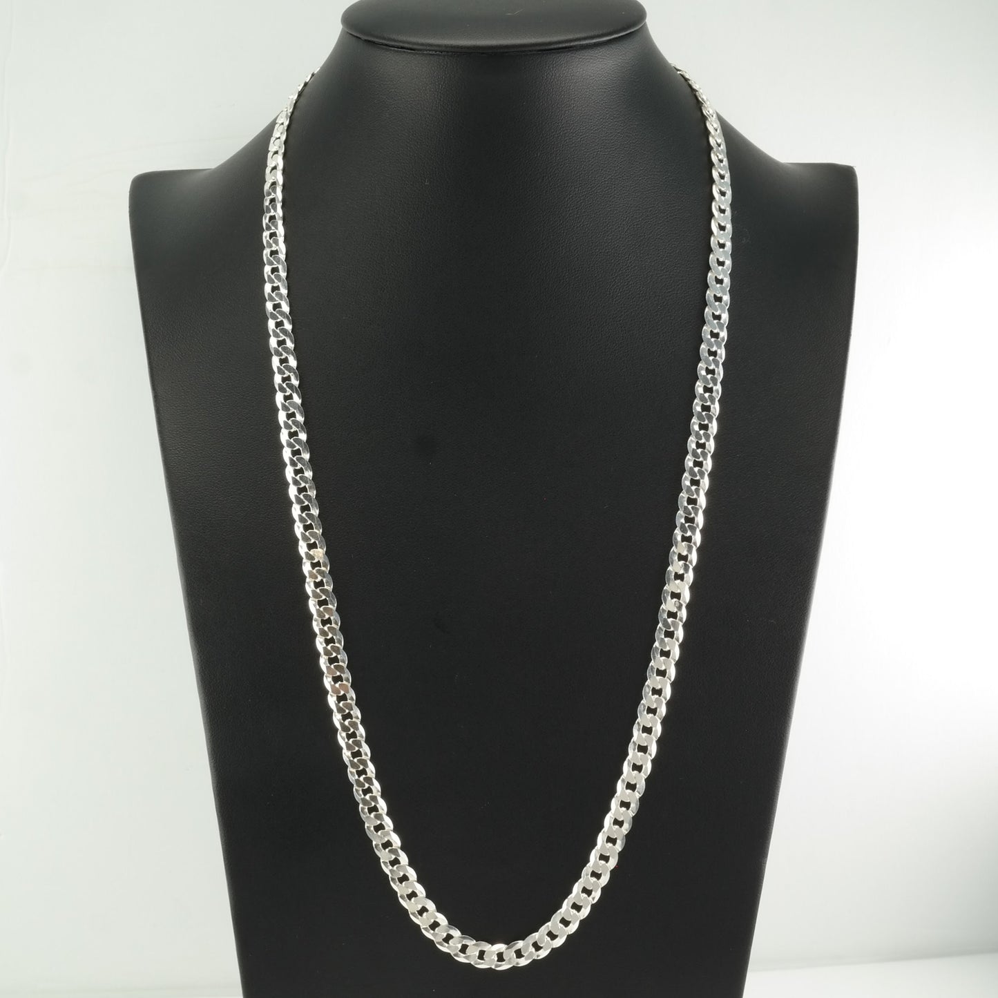 6.5mm Cuban Sterling Silver Chain Curb Link