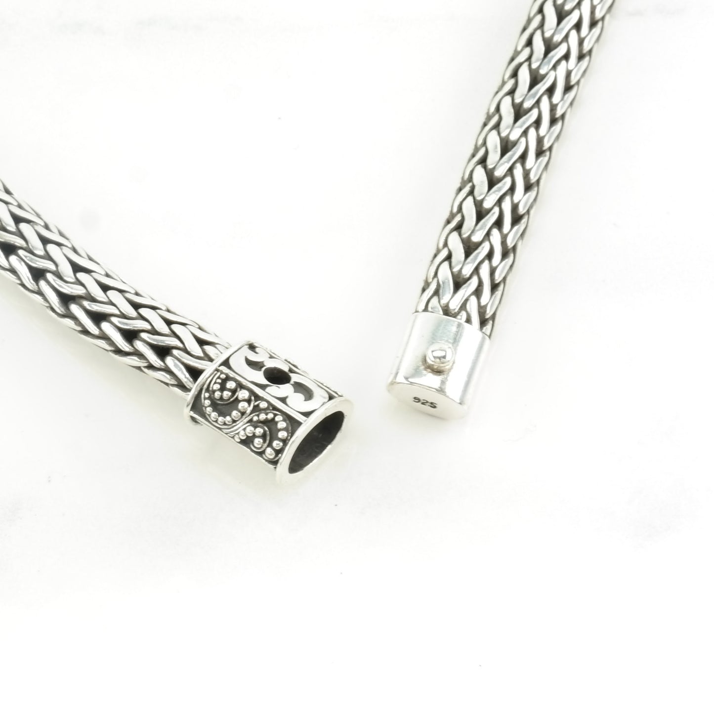 Vintage Lois Hill Sterling Silver Chain Filigree Necklace