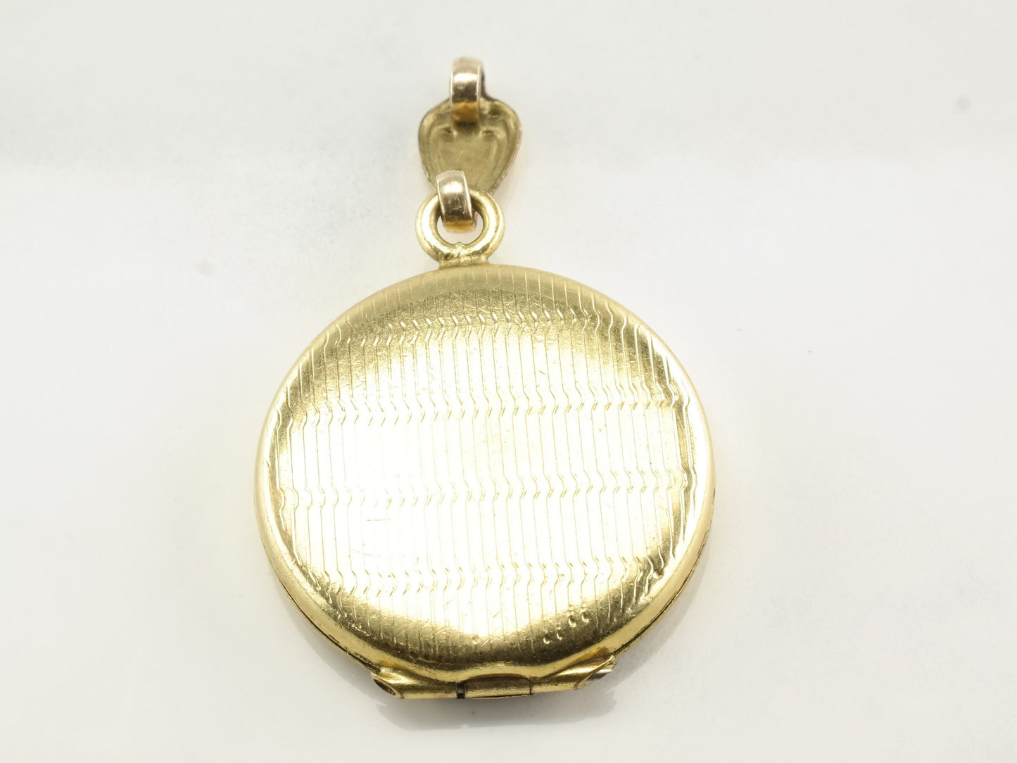 Vintage Floral Locket Gold Fill Pendant