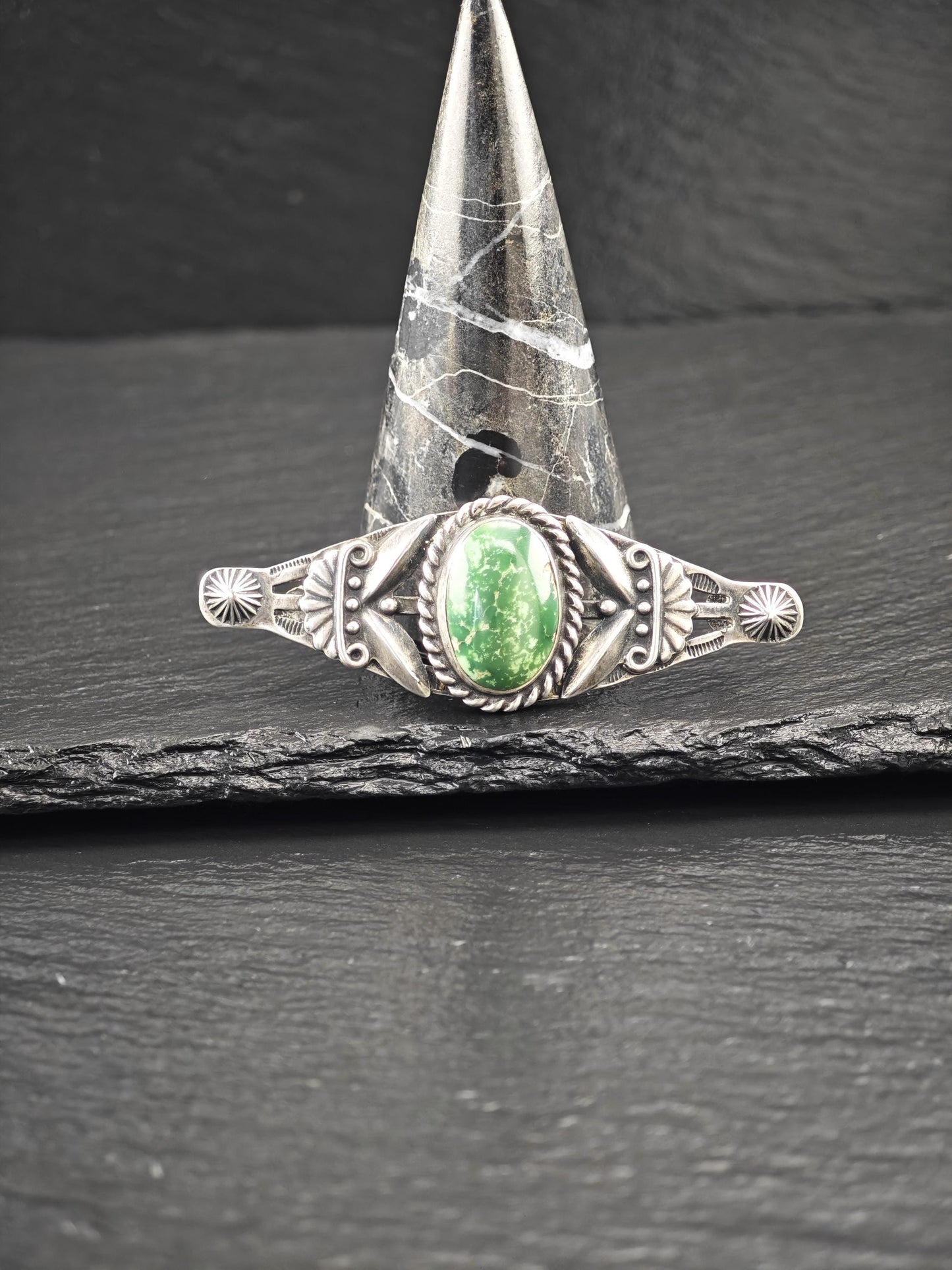 Fred Harvey Era, Stamped Brooch Sterling Silver