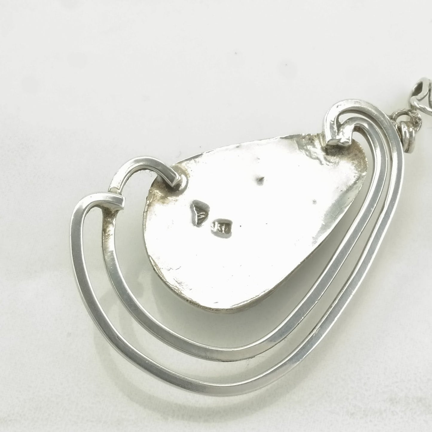 Vintage Chrysocolla Sterling Silver Pendant