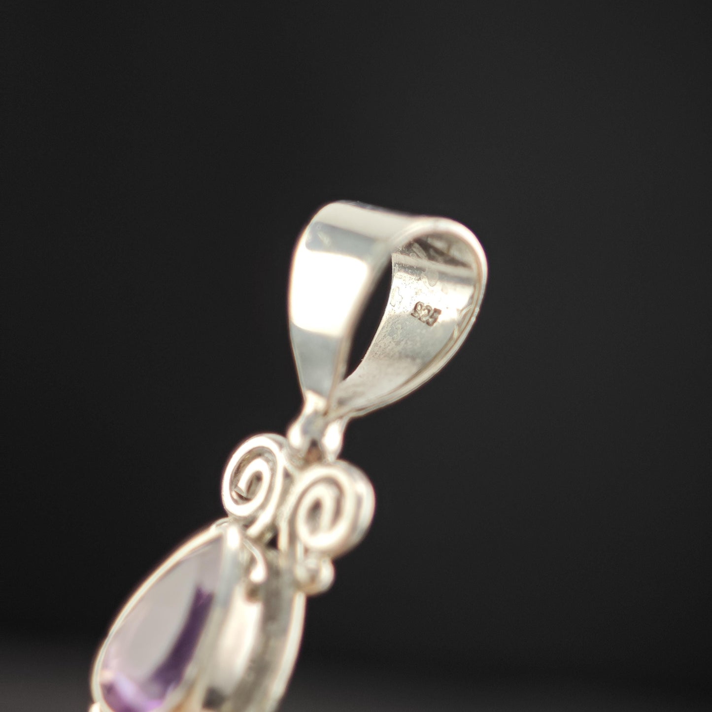 Choice of Bali Princess, Carved Face Pendant Sterling Silver P2752